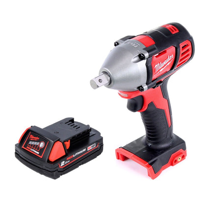 Milwaukee M18 BIW12-201 cordless impact wrench 18 V 240 Nm 1/2" + 1x rechargeable battery 2.0 Ah - without charger