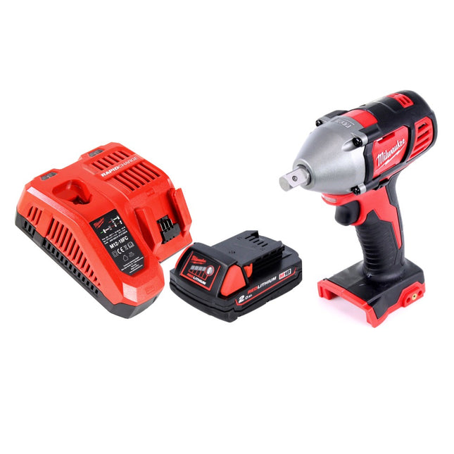 Milwaukee M18 BIW12-201FC Atornillador de impacto inalámbrico 18 V 240 Nm 1/2" + 1x batería 2,0 Ah + cargador