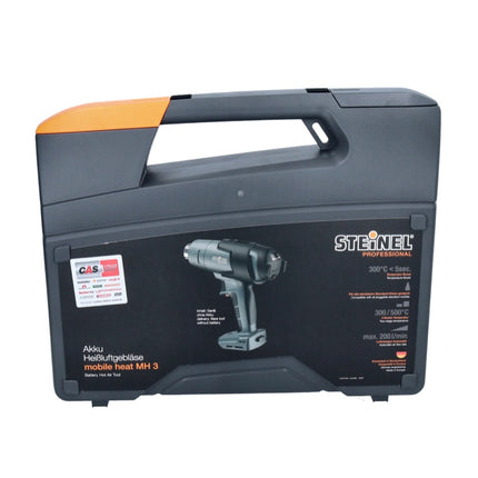 Steinel mobile heat MH 3 Akku Heißluftgebläse 18 V 300 / 500 °C CAS ( 063986 ) + Koffer - ohne Akku, ohne Ladegerät - Toolbrothers