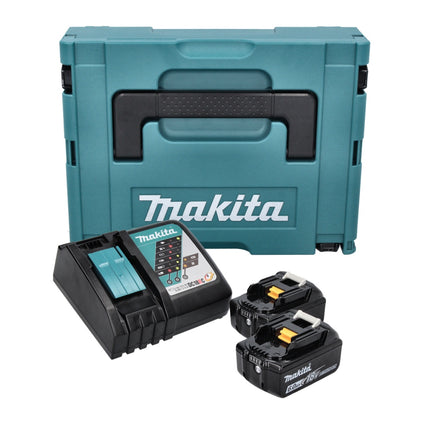 Makita Power Source Kit 18 V ( 198116-4 ) mit 2x BL 1860 B + DC 18 RC Ladegerät + Makpac