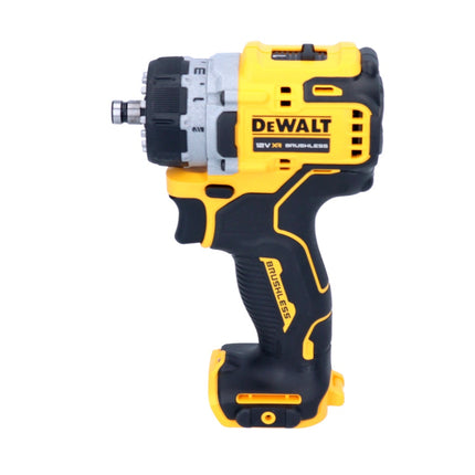 Taladro atornillador sin cable y sin escobillas DeWalt DCD 703 L2T 12 V 57,5 Nm + 2 baterías 3 Ah + cargador + maletín TSTAK + 4 adaptadores de portabrocas