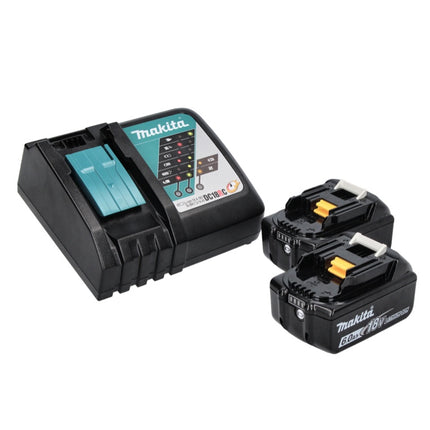 Makita DCL 501 RG Akku Staubsauger 18 V Brushless + 2x Akku 6,0 Ah + Ladegerät + Zubehör