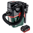Metabo AS 18 L PC Compact cordless vacuum cleaner 18 V 6 l IPX4 dust class L wet and dry + 1x rechargeable battery 10.0 Ah - without charger