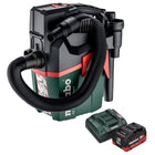 Metabo AS 18 L PC Aspirapolvere compatto a batteria 18 V 6 l IPX4 classe di polvere L wet and dry + 1x batteria ricaricabile 10,0 Ah + caricabatterie