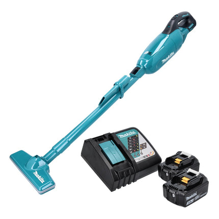 Makita DCL 280 FRF Aspirateur sans fil 18 V, Brushless + 2x Batteries 3,0 Ah + Chargeur
