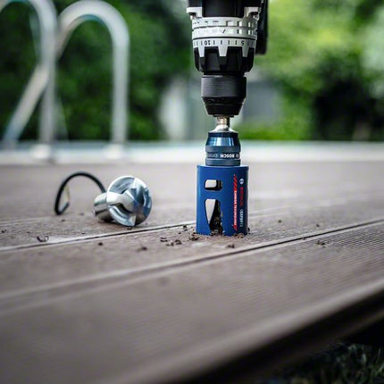 Bosch Expert Construction Material Lochsäge 68 x 60 mm ( 2608900470 ) Carbide Technology für Dreh- und Schlagbohrer