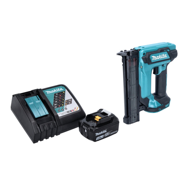 Makita DFN 350 RF1 clavadora vertical sin cable 18 V 15 - 35 mm + 1x batería recargable 3,0 Ah + cargador