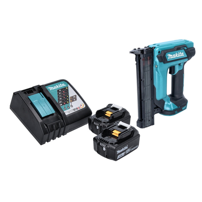 Clavadora vertical inalámbrica Makita DFN 350 RF 18 V 15 - 35 mm + 2x batería recargable 3,0 Ah + cargador
