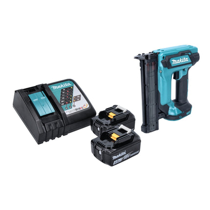 Makita DFN 350 RM Akku Stauchkopfnagler 18 V 15 - 35 mm + 2x Akku 4,0 Ah + Ladegerät
