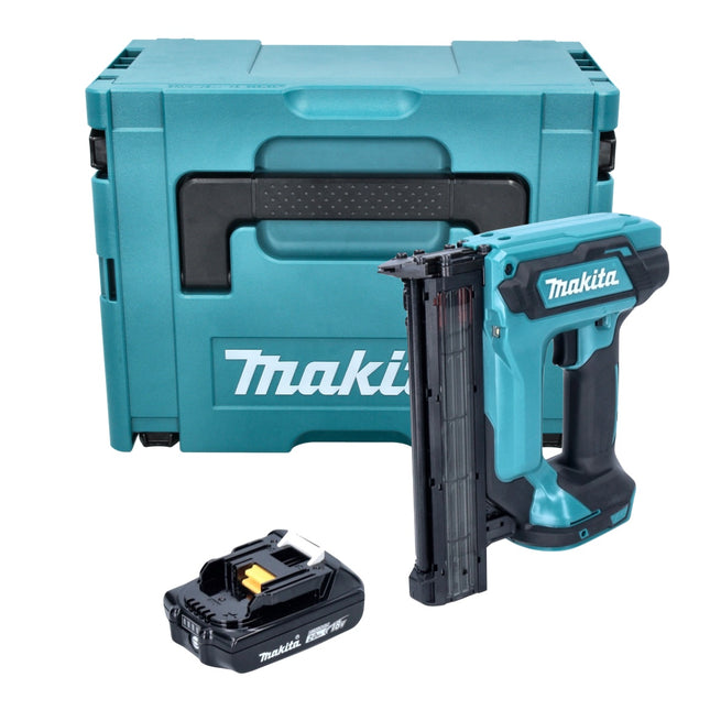 Makita DFN 350 A1J Chiodatrice verticale a batteria 18 V 15 - 35 mm + 1x batteria ricaricabile 2.0 Ah + Makpac - senza caricabatterie