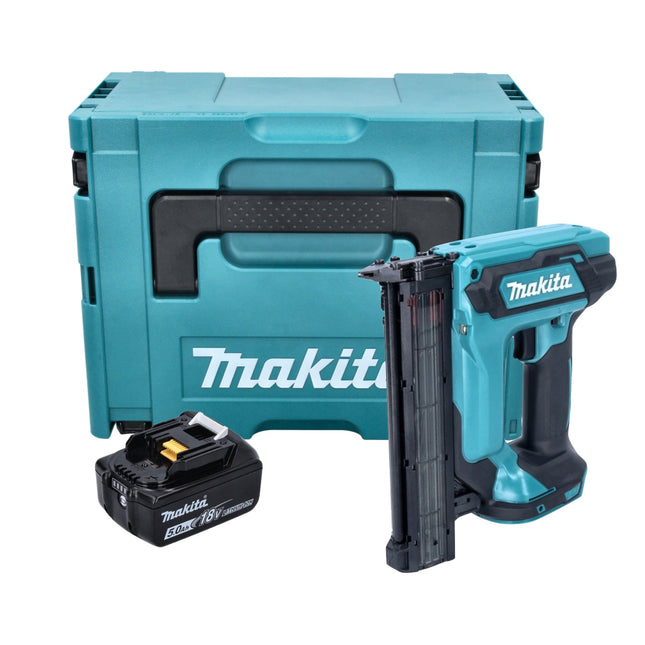 Makita DFN 350 T1J chiodatrice verticale a batteria 18 V 15 - 35 mm + 1x batteria ricaricabile 5,0 Ah + Makpac - senza caricabatterie