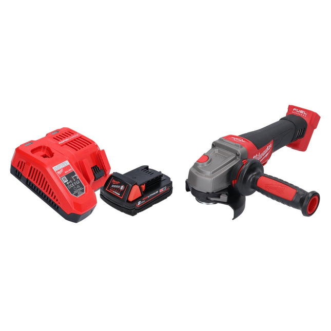 Milwaukee M18 CAG115XPDB Angle Grinder 115mm 18V Brushless + 1x Battery 2.0 Ah + Charger