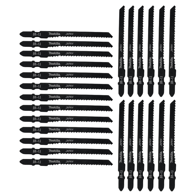 Makita BR-13 Stichsägeblätter für Holz 70 mm 25 Stk. ( A-85793-25 ) für Stichsägen mit T-Schaft Aufnahme