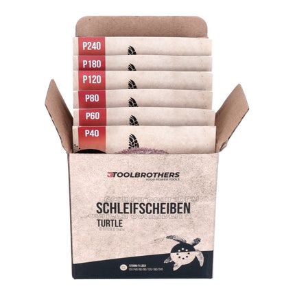 Metabo SXA 18 LTX 125 BL akumulatorowa szlifierka oscylacyjna 18 V 125 mm ( 600146840 ) bezszczotkowa + 4x zestaw szlifierski Toolbrothers TURTLE + metaBOX - bez akumulatora, bez ładowarki