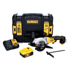 DeWalt DCS 571 P1 Akku Handkreissäge 18 V 115 mm Brushless + 1x Akku 5,0 Ah + Ladegerät + TSTAK
