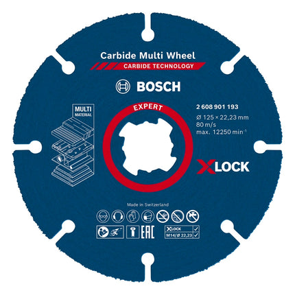 Disco de corte Bosch Expert Carbide Multi Wheel X-LOCK (2608901193) 125 mm x 22,23 mm