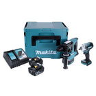 Makita DLX 2372 TJ kit combinado sin cable DHR 242 taladro percutor sin cable + DTW 300 atornillador de impacto sin cable + 2x batería recargable 5.0 Ah + cargador + Makpac