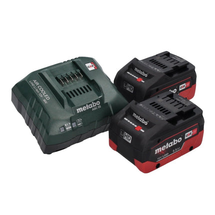 Metabo KS 18 LTX 66 BL Akku Handkreissäge 18 V 165 mm + 2x Akku 5,5 Ah + Ladegerät + Führungsschiene + metaBOX