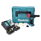 Makita DPV 300 RAJ cordless polisher 18 V 50 / 80 mm brushless + 2x rechargeable battery 2.0 Ah + charger + Makpac