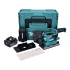 Makita DBO 380 G1J Cordless Finishing Sander 93 x 185 mm Brushless 18V + 1x Battery 6.0 Ah + Makpac Case - without charger