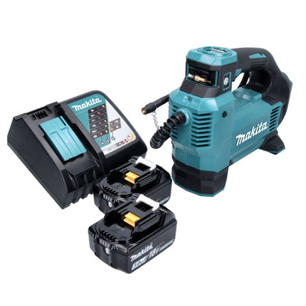 Compresor inalámbrico Makita DMP 181 RF 18 V 11,1 bar + 2x batería recargable 3,0 Ah + cargador