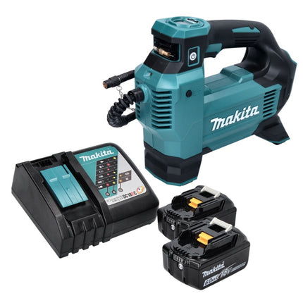 Makita DMP 181 RG Akku Kompressor 18 V 11,1 bar + 2x Akku 6,0 Ah + Ladegerät