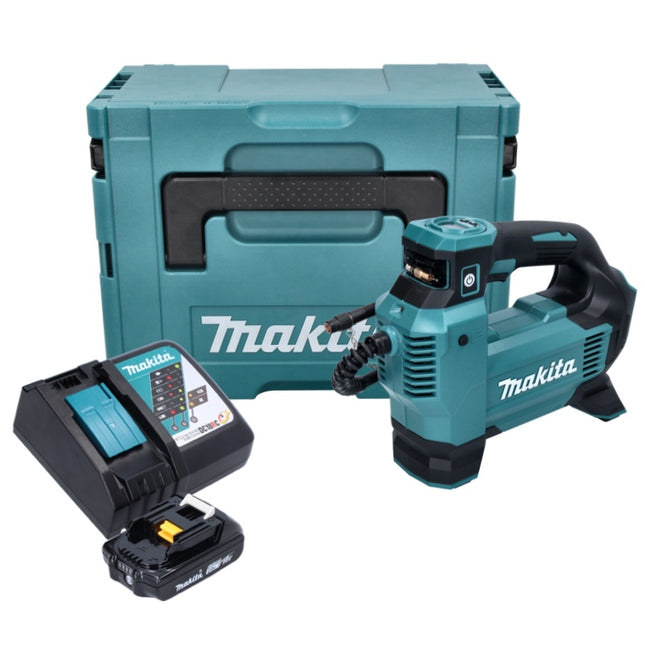 Compressore a batteria Makita DMP 181 RA1J 18 V 11,1 bar + 1x batteria ricaricabile 2,0 Ah + caricabatterie + Makpac