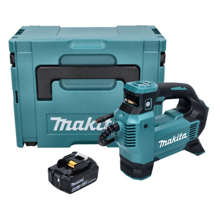 Makita DMP 181 G1J Compresor sin cable 18 V 11,1 bar + 1x batería recargable 6,0 Ah + Makpac - sin cargador