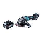 Makita GA 023 GD1 Amoladora angular a batería 40 V máx. 125 mm Brushless XGT + 1 batería de 2,5 Ah - sin cargador