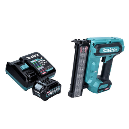 Makita FN 001 GD1 Chiodatrice a testa piatta a batteria 40 V max. XGT Brushless + 1x batteria 2,5 Ah + caricabatteria