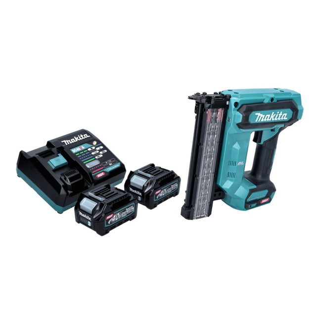 Makita FN 001 GD2 cordless upright nailer 40 V max. XGT Brushless + 2x battery 2,5 Ah + charger
