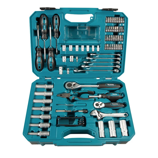 Makita hand tool set 87 pcs. chrome vanadium steel ( E-08458 ) bit / pliers / ratchet / screwdriver / spanner