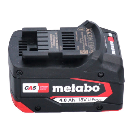 Set di batterie Metabo 2x batterie Li-Power 18 V 4,0 Ah CAS Li-Ion ( 2x 625027000 ) con indicatore del livello di carica