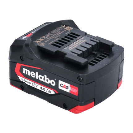 Metabo battery set 4x Li-Power battery pack 18 V 4.0 Ah CAS Li-Ion ( 4x 625027000 ) with charge level indicator