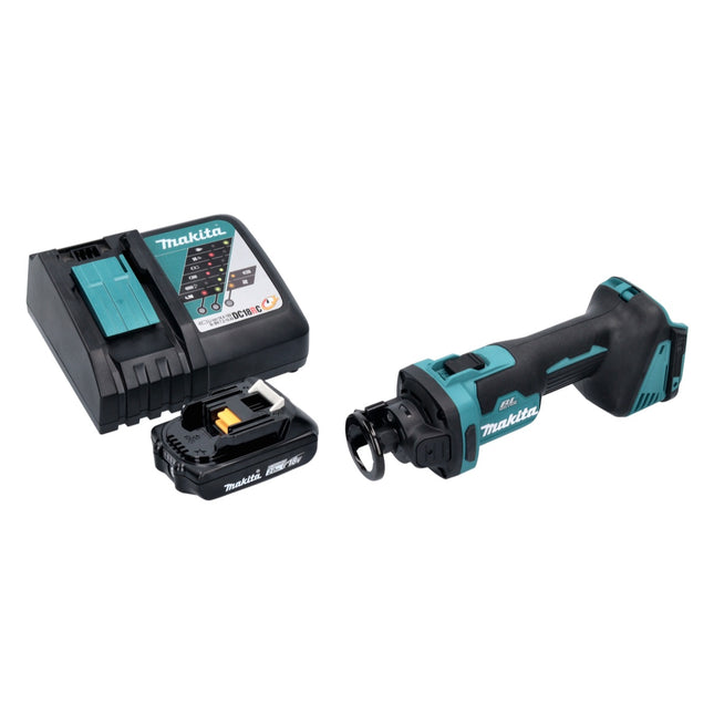 Makita DCO 181 RA1 cortadora rotativa sin cable 18 V 32000 rpm sin escobillas + 1x batería recargable 2.0 Ah + cargador