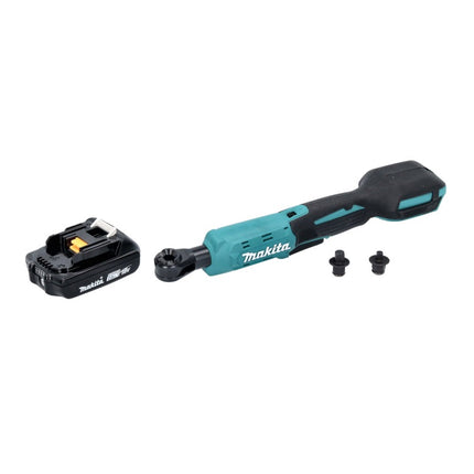Makita DWR 180 A1 atornillador de carraca sin cable 18 V 47,5 Nm 1/4" 3/8" + 1x batería recargable 2,0 Ah - sin cargador