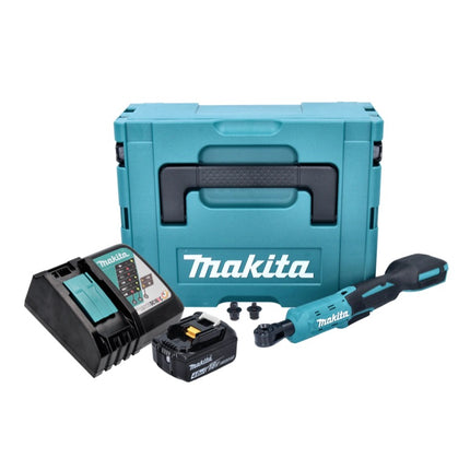 Makita DWR 180 RM1J cordless ratchet screwdriver 18 V 47.5 Nm 1/4" 3/8" + 1x rechargeable battery 4.0 Ah + charger + Makpac