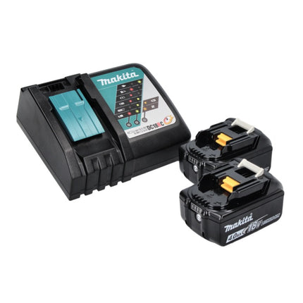 Makita DWR 180 RMJ atornillador de carraca sin cable 18 V 47,5 Nm 1/4" 3/8" + 2x batería recargable 4,0 Ah + cargador + Makpac