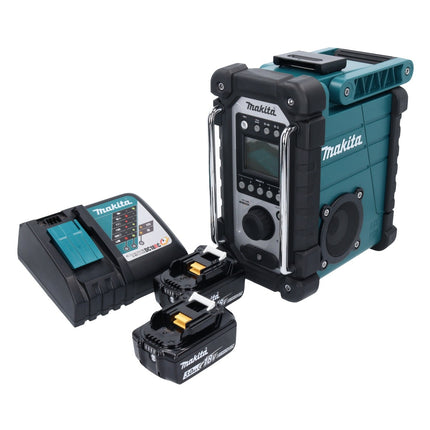 Makita DMR107RF Cordless Job Site Radio 7.2V-18V + 2x Batteries 3.0Ah + Charger