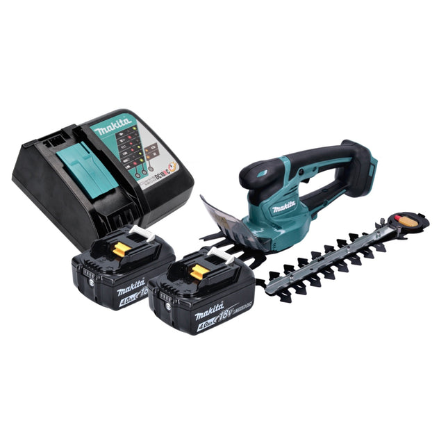 Makita DUM 111 RMX cesoie per erba a batteria cesoie per arbusti 18 V + 2x batteria 4,0 Ah + caricatore