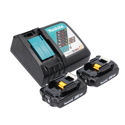 Makita DEADML 815 RA Lampe portative à LED 14,4 - 18 V 160 lm + 2x batterie 2,0 Ah + chargeur