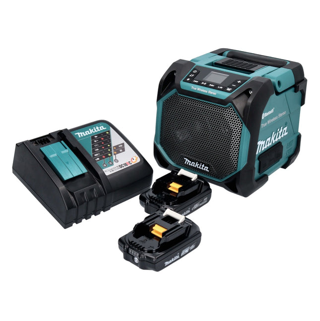 Makita DMR 203 RA Bluetooth speaker 12 V 18 V IP64 + 2x rechargeable battery 2.0 Ah + charger
