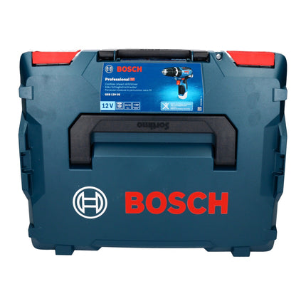 Bosch GSB 12V-35 Professional taladro percutor a batería 12 V 35 Nm sin escobillas + juego de puntas 32 piezas + L-Boxx - sin batería, sin cargador