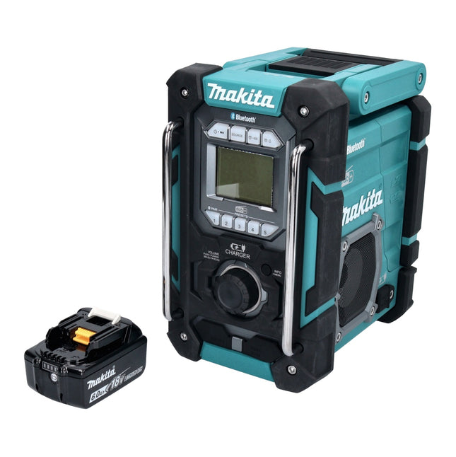 Makita DMR 301 G1 radio da cantiere a batteria 12 V max. - 18 V DAB / DAB+ / Bluetooth + 1x batteria ricaricabile 6,0 Ah - senza caricabatterie