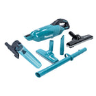 Makita DCL 280 FZ Akku Staubsauger 18 V Brushless + Zyklon Abscheidervorsatz + Teppich Bodendüse - ohne Akku, ohne Ladegerät