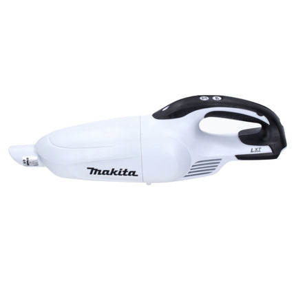 Aspirador inalámbrico Makita DCL 181 FZW 18 V blanco + accesorio separador de ciclón + boquilla de piso de conmutación - sin batería, sin cargador