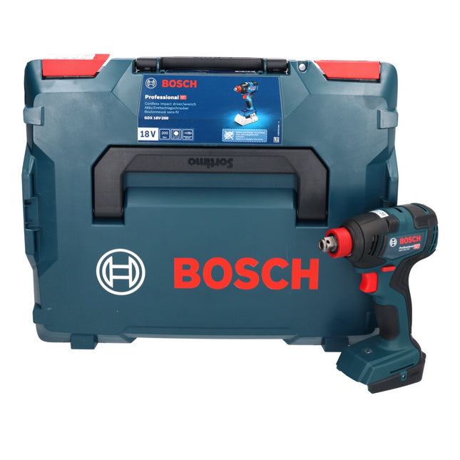 Bosch GDX 18V-200 Professional cordless impact wrench 18 V 200 Nm brushless ( 06019J2205 ) + L-BOXX - without battery, without charger
