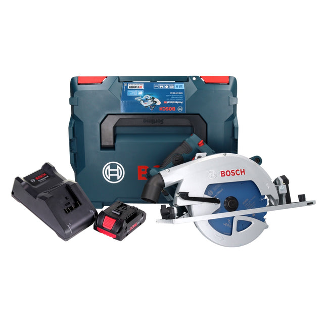 Bosch GKS 18V-68 GC Professional Scie circulaire portative sans fil 18 V 190 mm Biturbo Brushless + 1x batterie ProCORE 4,0 Ah + chargeur + L-BOXX