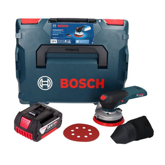 Bosch GEX 18V-125 Professional cordless random orbital sander 18 V 125 mm brushless + 1x rechargeable battery 5.0 Ah + L-BOXX - without charger