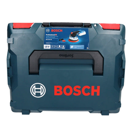 Bosch GEX 18V-125 Levigatrice rotorbitale a batteria professionale 18 V 125 mm brushless + 1x batteria ricaricabile 5,0 Ah + L-BOXX - senza caricabatterie